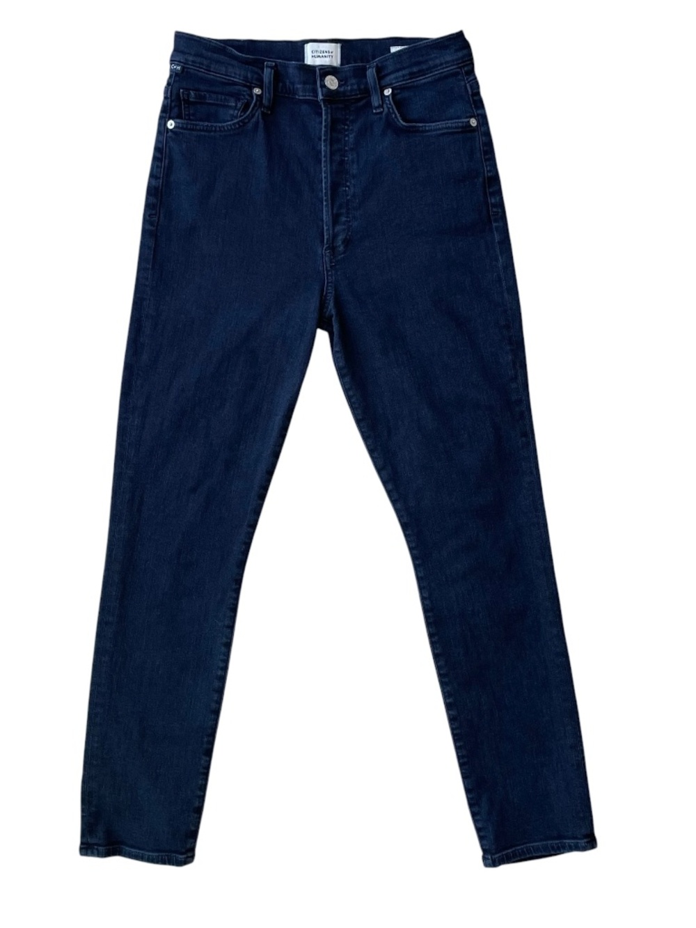 Citizens of Humanity Olivia Ankle Dark Wash Skinny Button Fly